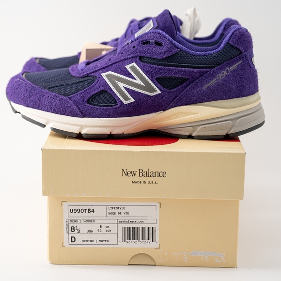 Size 8.5 - New Balance Teddy Santis x 990v4 Made in USA Plum Purple U990TB4 main image 5